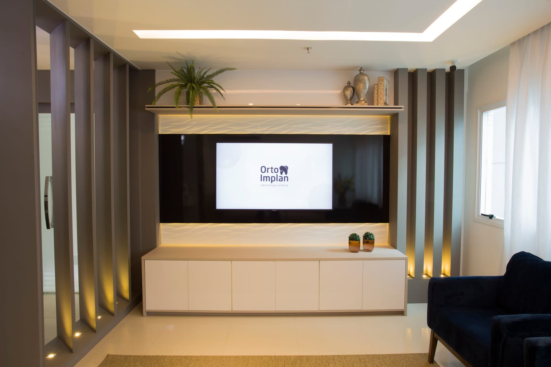 Novo lounge Orto Implan com identidade visual